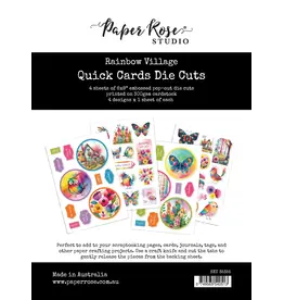 PAPER ROSE PAPER ROSE RAINBOW VILLAGE QUICK CARDS DIE CUTS