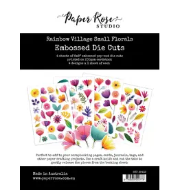 PAPER ROSE PAPER ROSE RAINBOW VILLAGE SMALL FLORAL EMBOSSED DIE CUTS