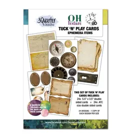 3QUARTER DESIGNS 3QUARTER DESIGNS OH TEXTURE TUCK 'N' PLAY CARDS SET