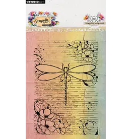 STUDIOLIGHT STUDIOLIGHT HAZEL EATON DRAGONFLY DREAMS DRAGONFLY BACKGROUND CLEAR STAMP