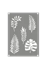 COUTURE CREATIONS COUTURE CREATIONS EARTHY DELIGHTS MIXED LEAVES 1 STENCIL
