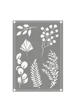 COUTURE CREATIONS COUTURE CREATIONS EARTHY DELIGHTS MIXED LEAVES 2 STENCIL