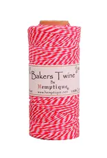 HEMPTIQUE HEMPTIQUE COTTON BAKERS TWINE RED & WHITE