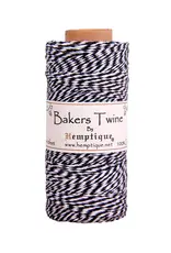 HEMPTIQUE HEMPTIQUE COTTON BAKERS TWINE BLACK & WHITE