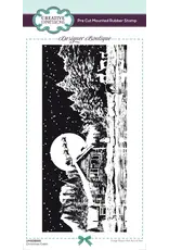 CREATIVE EXPRESSIONS CREATIVE EXPRESSIONS DESIGNER BOUTIQUE CHRISTMAS CABIN CLING STAMP