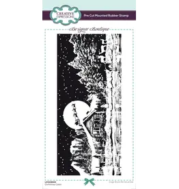 CREATIVE EXPRESSIONS CREATIVE EXPRESSIONS DESIGNER BOUTIQUE CHRISTMAS CABIN CLING STAMP