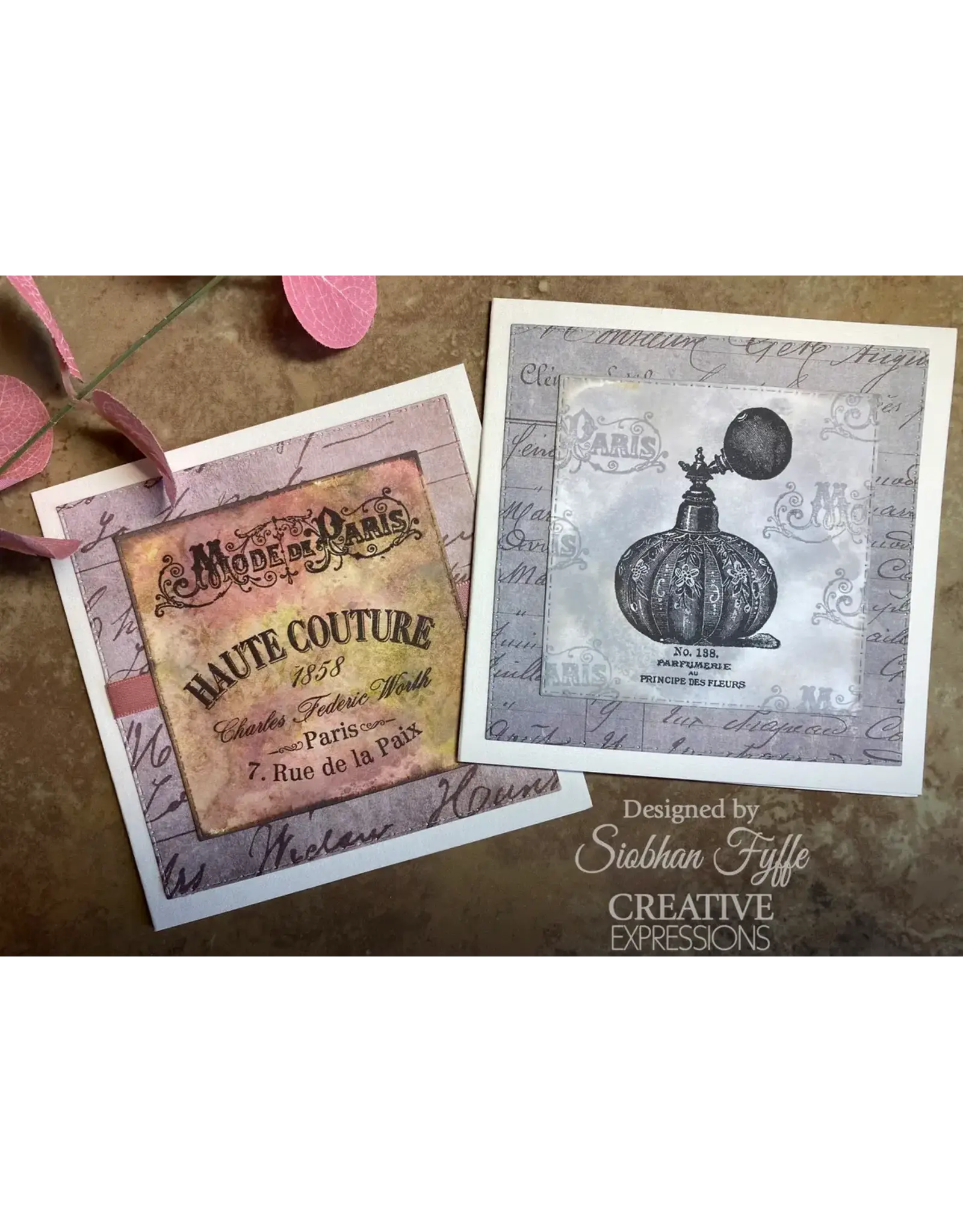 CREATIVE EXPRESSIONS CREATIVE EXPRESSIONS TAYLOR MADE JOURNALS THE DRESS MAKER 6x8 CLEAR STAMP SET