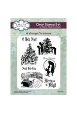 CREATIVE EXPRESSIONS CREATIVE EXPRESSIONS TAYLOR MADE JOURNALS A VINTAGE CHRISTMAS 6x8 CLEAR STAMP SET