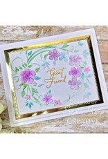 CREATIVE EXPRESSIONS CREATIVE EXPRESSIONS BLOSSOM WREATH SENTIMENTS 4x6 CLEAR STAMP SET