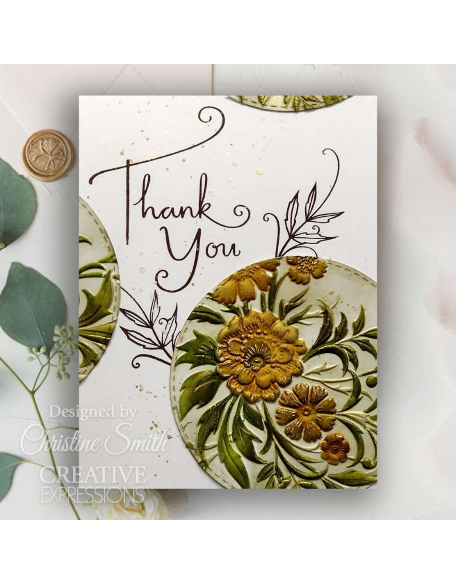 CREATIVE EXPRESSIONS CREATIVE EXPRESSIONS PETAL CASCADE SENTIMENTS 4x6 CLEAR STAMP SET