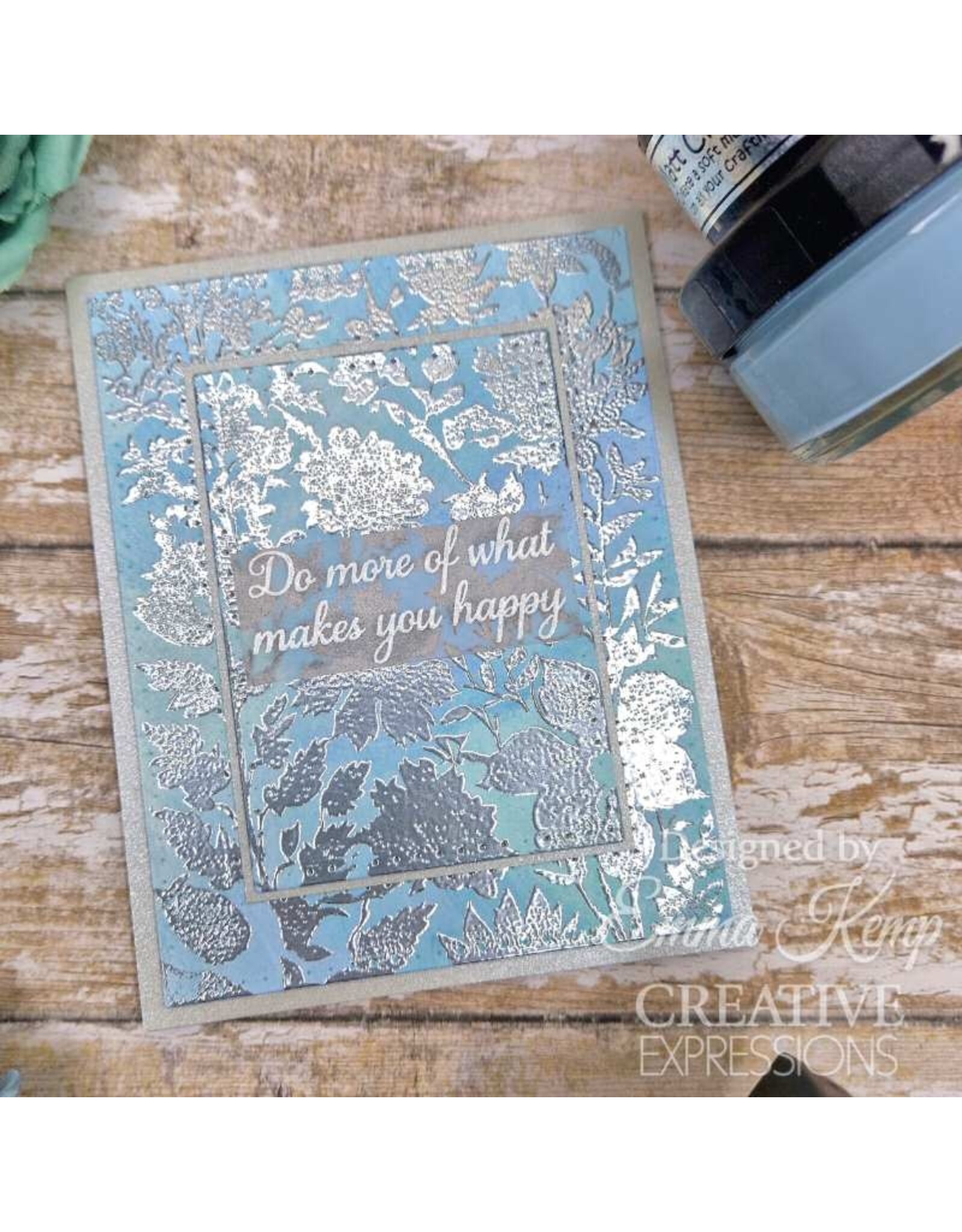 CREATIVE EXPRESSIONS CREATIVE EXPRESSIONS WILDFLOWER MEDLEY BACKGROUND CLING STAMP