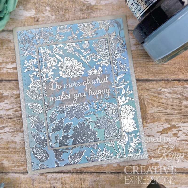 CREATIVE EXPRESSIONS CREATIVE EXPRESSIONS WILDFLOWER MEDLEY BACKGROUND CLING STAMP