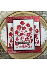 CREATIVE EXPRESSIONS CREATIVE EXPRESSIONS POPPY PATCH BACKGROUND CLING STAMP