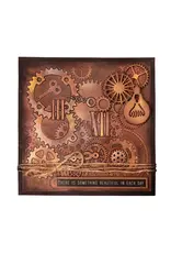 STUDIOLIGHT STUDIOLIGHT ESSENTIALS COLLECTION VINTAGE GEARS 6x6 EMBOSSING FOLDER