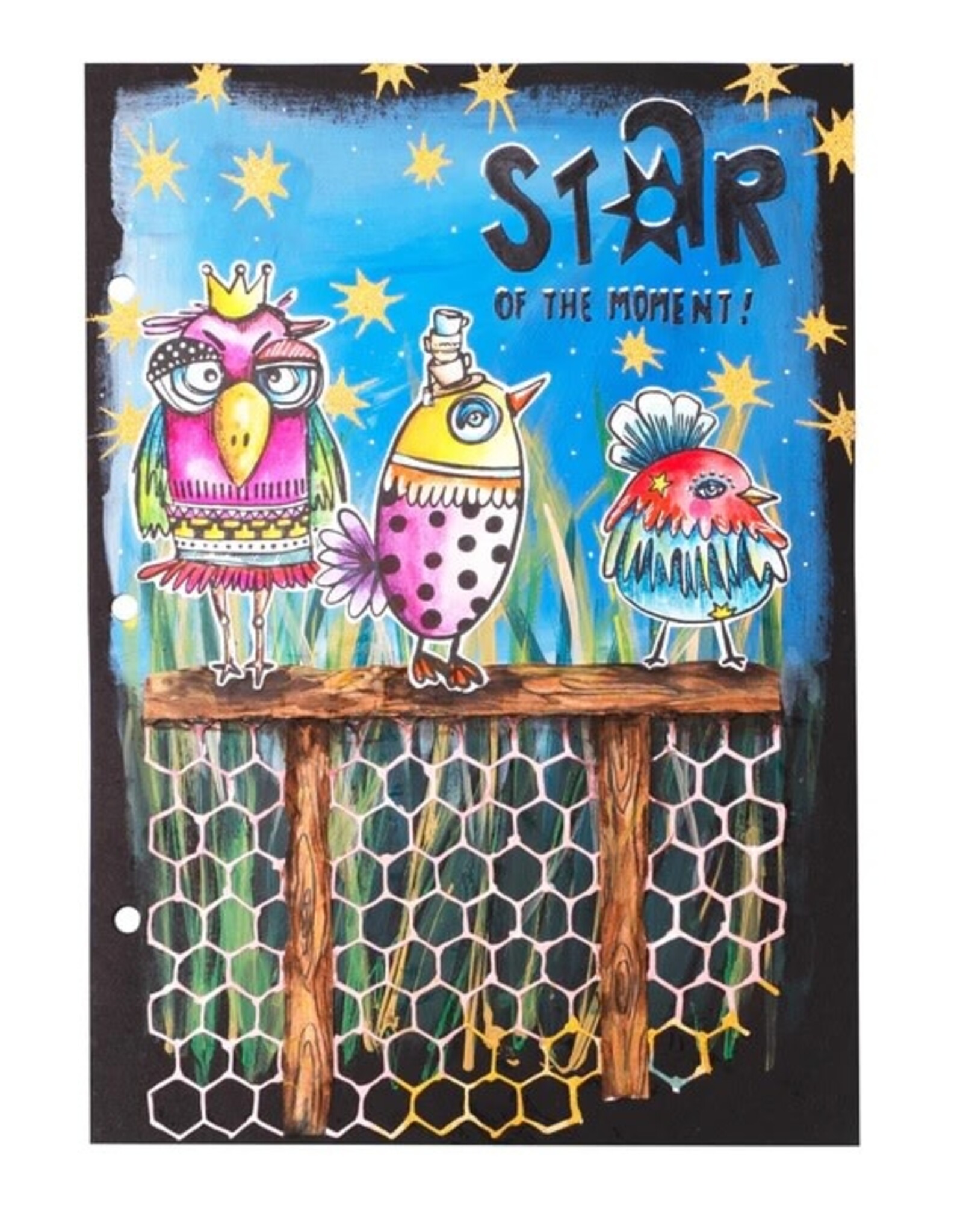 STUDIOLIGHT STUDIOLIGHT ART BY MARLENE BACK TO NATURE CRAZY BIRDS CLEAR STAMP SET