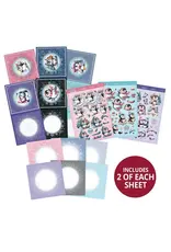 HUNKYDORY CRAFTS LTD. HUNKYDORY ADORABLE SCORABLE DELIGHTFUL PENGUINS SNOW MUCH FUN DECOUPAGE CARD KIT