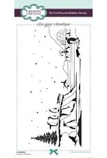 CREATIVE EXPRESSIONS CREATIVE EXPRESSIONS DESIGNER BOUTIQUE PENGUIN PLAYTIME RUBBER STAMP