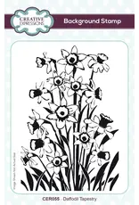 CREATIVE EXPRESSIONS CREATIVE EXPRESSIONS DAFFODIL TAPESTRY BACKGROUND CLING STAMP