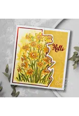CREATIVE EXPRESSIONS CREATIVE EXPRESSIONS DAFFODIL TAPESTRY BACKGROUND CLING STAMP