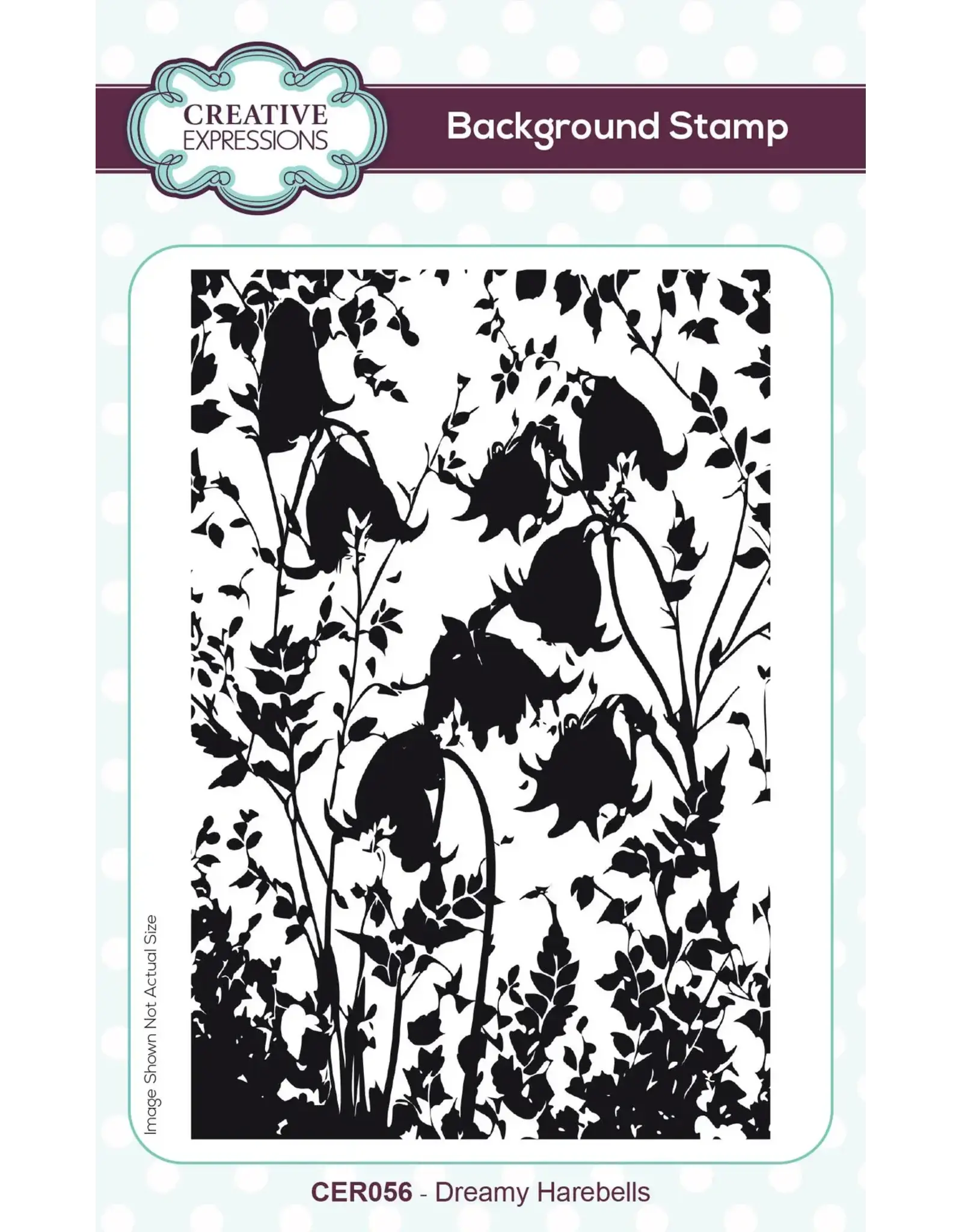 CREATIVE EXPRESSIONS CREATIVE EXPRESSIONS DREAMY HAREBELLS BACKGROUND CLING STAMP