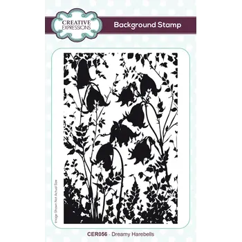 CREATIVE EXPRESSIONS CREATIVE EXPRESSIONS DREAMY HAREBELLS BACKGROUND CLING STAMP
