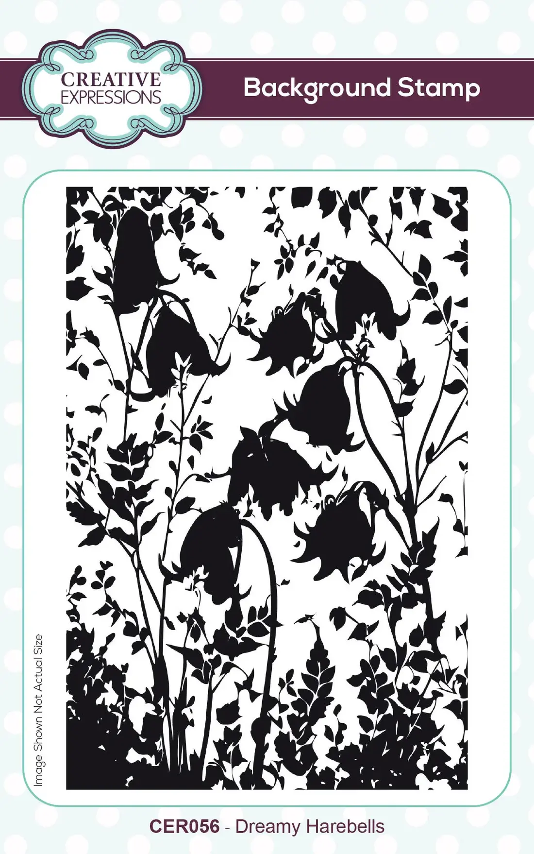CREATIVE EXPRESSIONS CREATIVE EXPRESSIONS DREAMY HAREBELLS BACKGROUND CLING STAMP