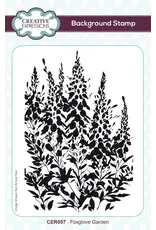 CREATIVE EXPRESSIONS CREATIVE EXPRESSIONS FOXGLOVE GARDEN BACKGROUND CLING STAMP