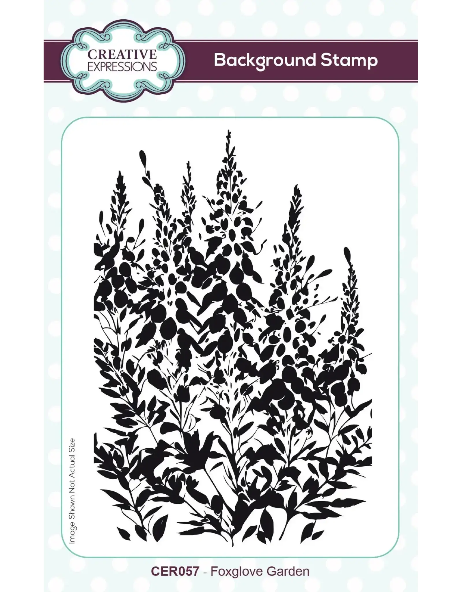 CREATIVE EXPRESSIONS CREATIVE EXPRESSIONS FOXGLOVE GARDEN BACKGROUND CLING STAMP