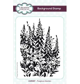 CREATIVE EXPRESSIONS CREATIVE EXPRESSIONS FOXGLOVE GARDEN BACKGROUND CLING STAMP