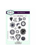 CREATIVE EXPRESSIONS CREATIVE EXPRESSIONS LISA HORTON ART ELEMENTS CLEAR STAMP SET