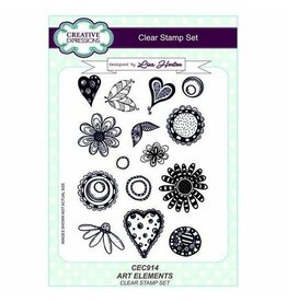 CREATIVE EXPRESSIONS CREATIVE EXPRESSIONS LISA HORTON ART ELEMENTS CLEAR STAMP SET