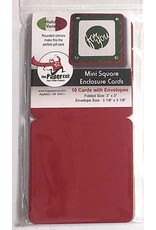 PAPER CUT THE PAPER CUT 10 HOLIDAY VARIETY MINI SQUARE ENCLOSURE CARDS WITH ENVELOPES