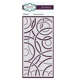 CREATIVE EXPRESSIONS CREATIVE EXPRESSIONS ENTWINED CIRCLES DL STENCIL