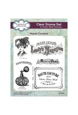 CREATIVE EXPRESSIONS CREATIVE EXPRESSIONS TAYLOR MADE JOURNALS HAUTE COUTURE 6x8 CLEAR STAMP SET