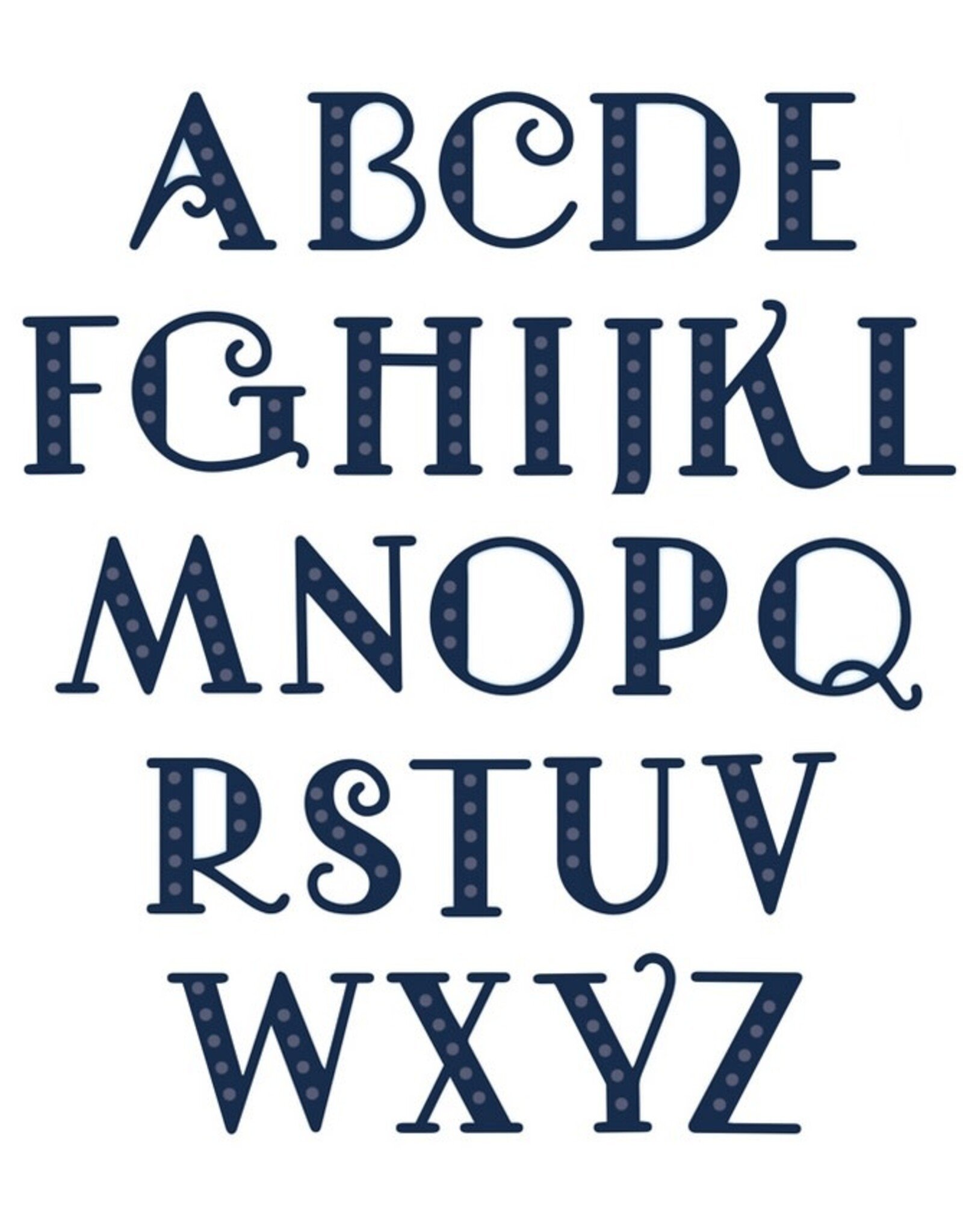 CREATIVE EXPRESSIONS CREATIVE EXPRESSIONS SUE WILSON EXPRESSIONS ART DECO ALPHABET UPPER CASE DIE