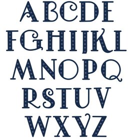 CREATIVE EXPRESSIONS CREATIVE EXPRESSIONS SUE WILSON EXPRESSIONS ART DECO ALPHABET UPPER CASE DIE