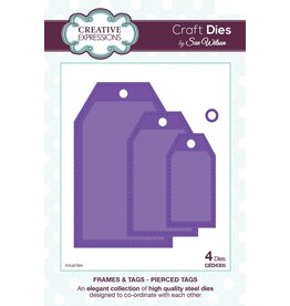 CREATIVE EXPRESSIONS CREATIVE EXPRESSIONS SUE WILSON FRAMES & TAGS - PIERCED TAGS DIE SET
