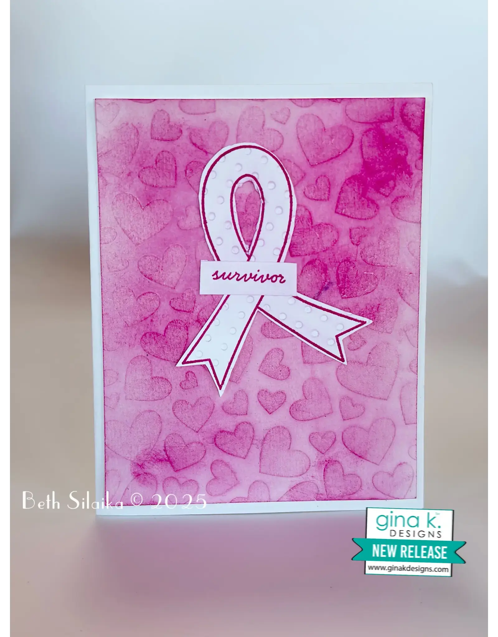 GINA K DESIGNS GINA K. DESIGNS AWARENESS RIBBON CLEAR STAMP SET