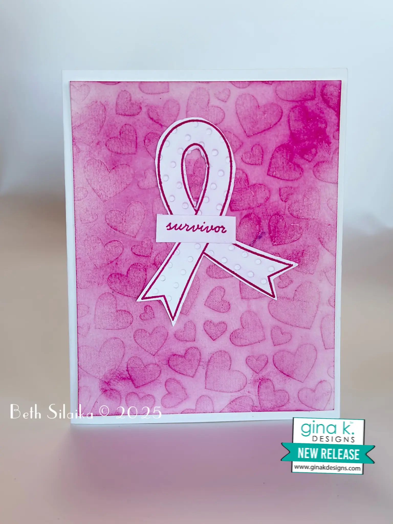 GINA K DESIGNS GINA K. DESIGNS AWARENESS RIBBON CLEAR STAMP SET
