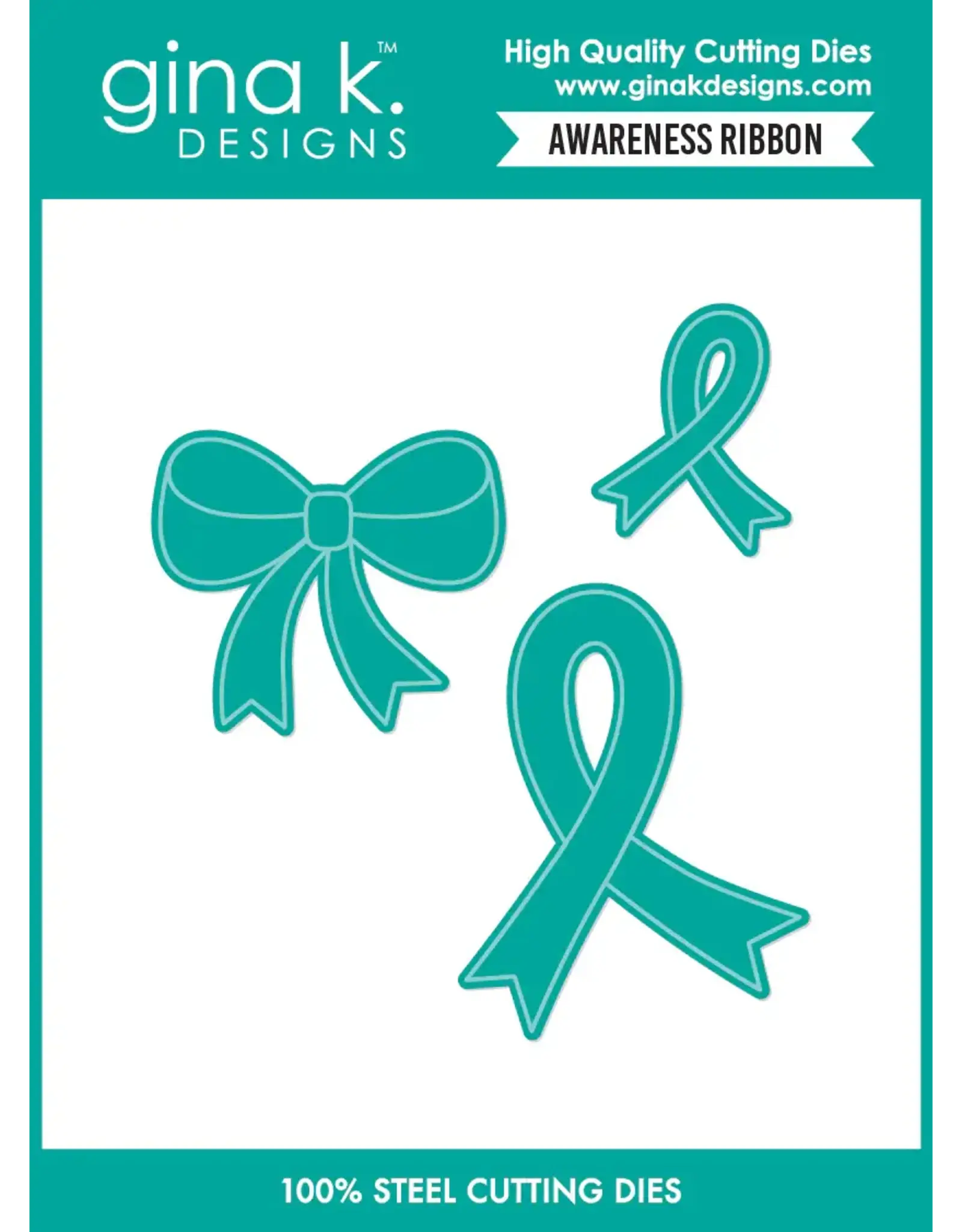 GINA K DESIGNS GINA K. DESIGNS AWARENESS RIBBON DIE SET