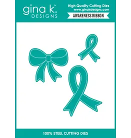 GINA K DESIGNS GINA K. DESIGNS AWARENESS RIBBON DIE SET