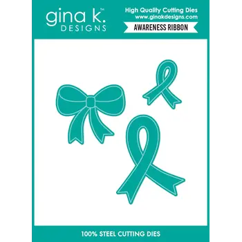 GINA K DESIGNS GINA K. DESIGNS AWARENESS RIBBON DIE SET
