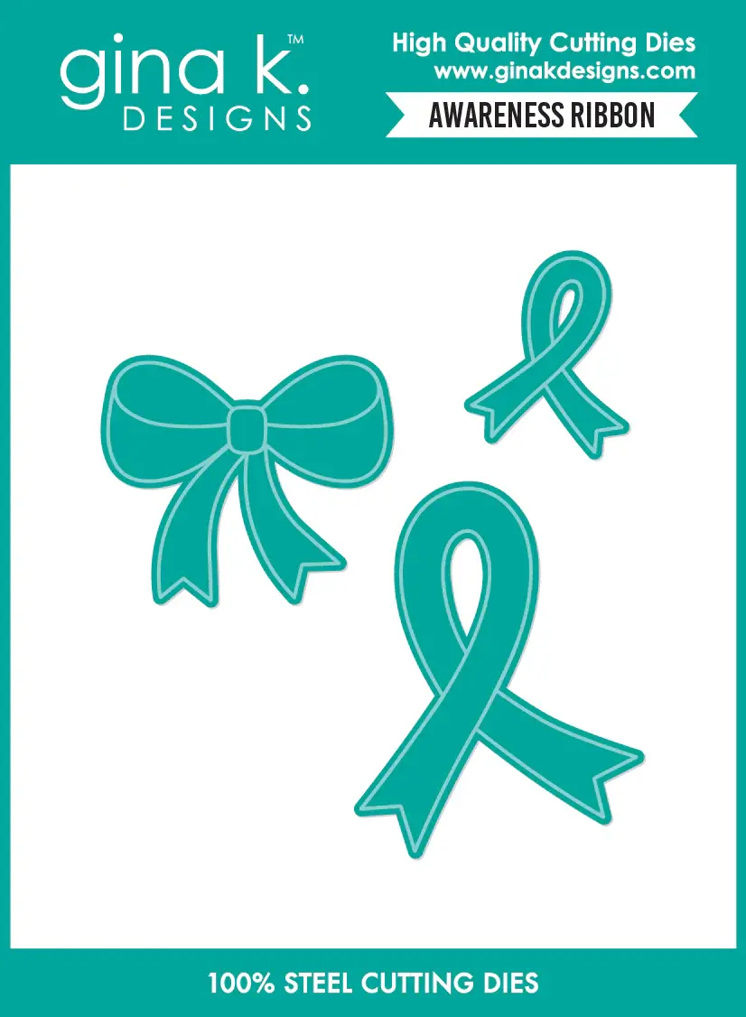 GINA K DESIGNS GINA K. DESIGNS AWARENESS RIBBON DIE SET