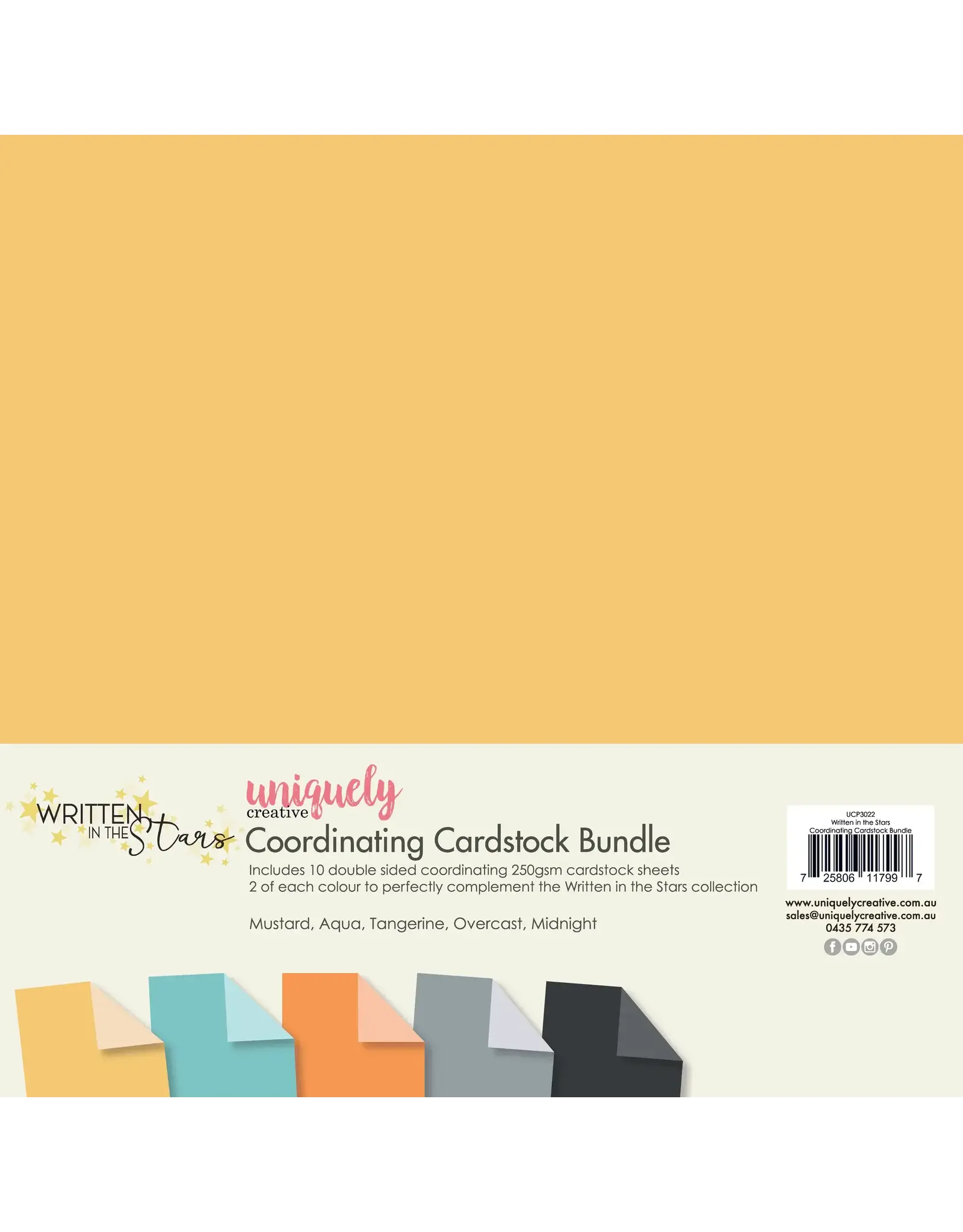 UNIQUELY CREATIVE UNIQUELY CREATIVE WRITTEN IN THE STARS 12x12 CARDSTOCK BUNDLE