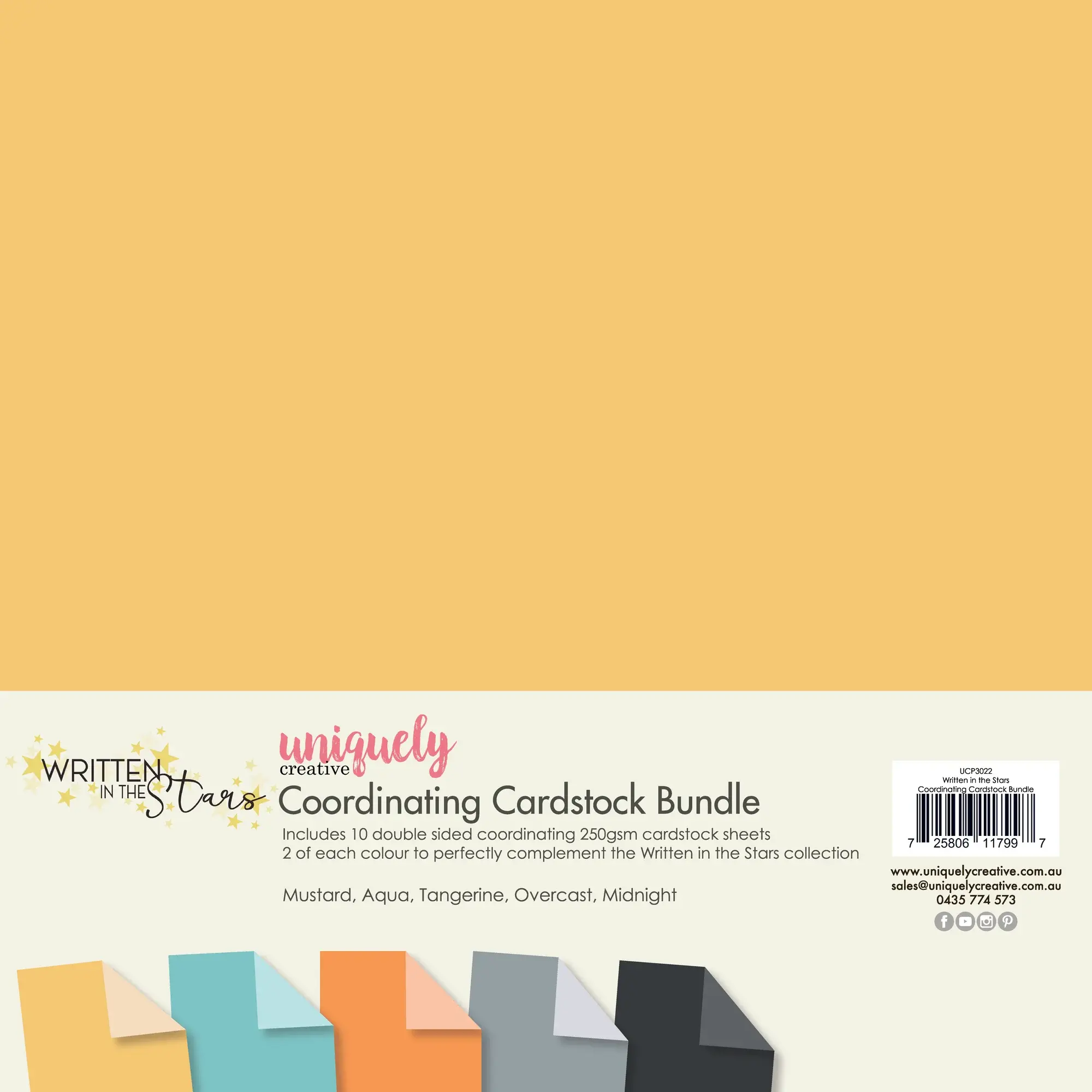 UNIQUELY CREATIVE UNIQUELY CREATIVE WRITTEN IN THE STARS 12x12 CARDSTOCK BUNDLE