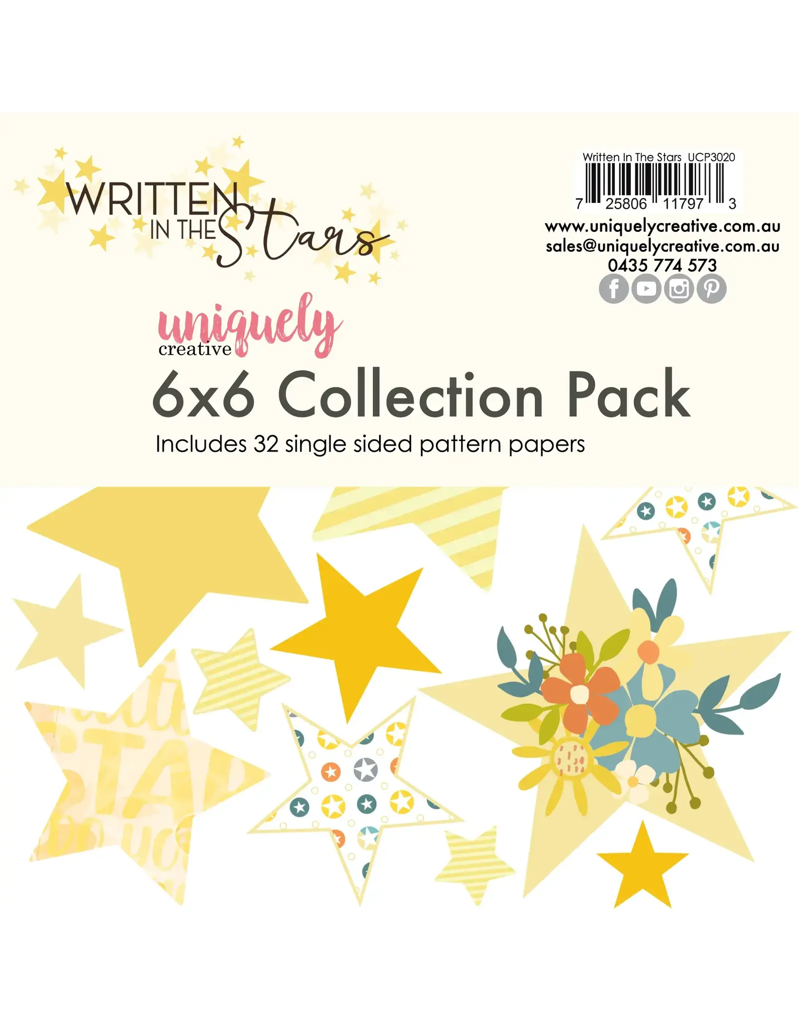 UNIQUELY CREATIVE UNIQUELY CREATIVE WRITTEN IN THE STARS 6x6 COLLECTION PACK