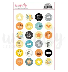 UNIQUELY CREATIVE UNIQUELY CREATIVE WRITTEN IN THE STARS CHIPBOARD STICKERS