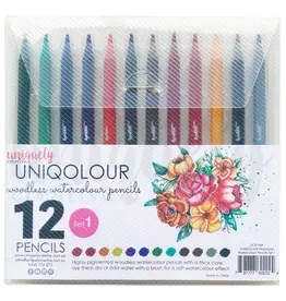 UNIQUELY CREATIVE UNIQUELY CREATIVE UNIQOLOUR WOODLESS WATERCOLOUR PENCILS - SET 1
