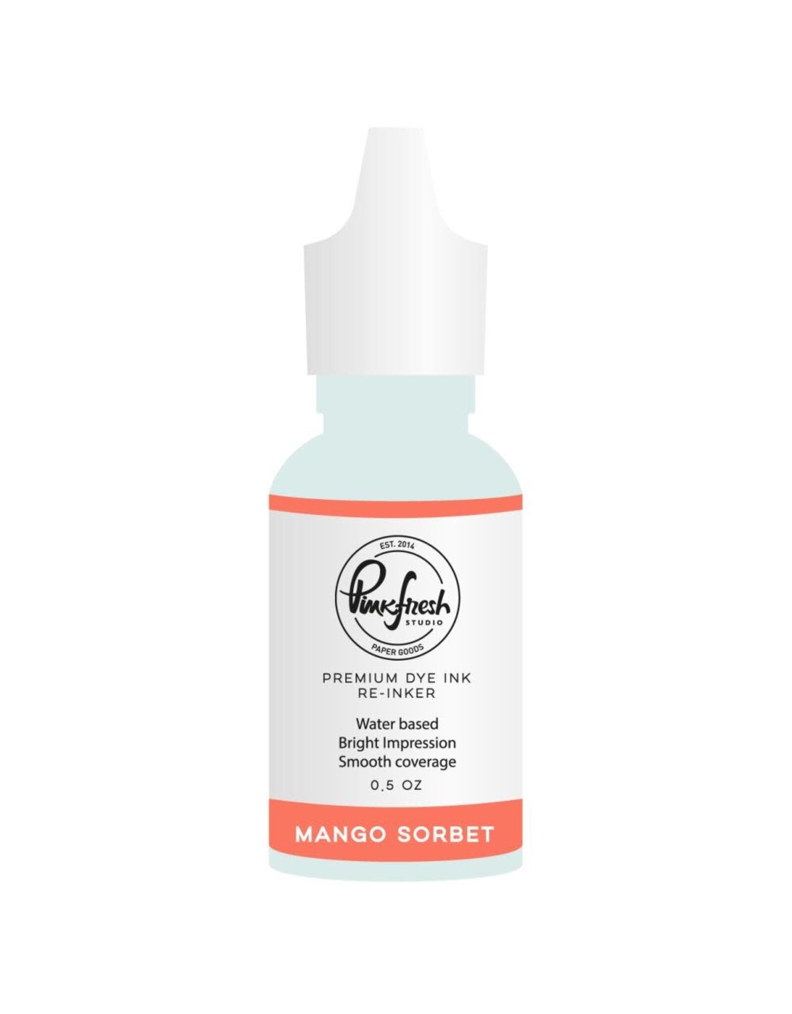 PINKFRESH PINKFRESH STUDIO MANGO SORBET PREMIUM DYE INK RE-INKER 0.5oz