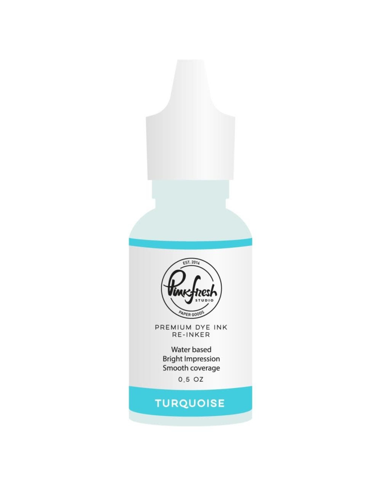 PINKFRESH PINKFRESH STUDIO TURQUOISE PREMIUM DYE INK RE-INKER 0.5oz